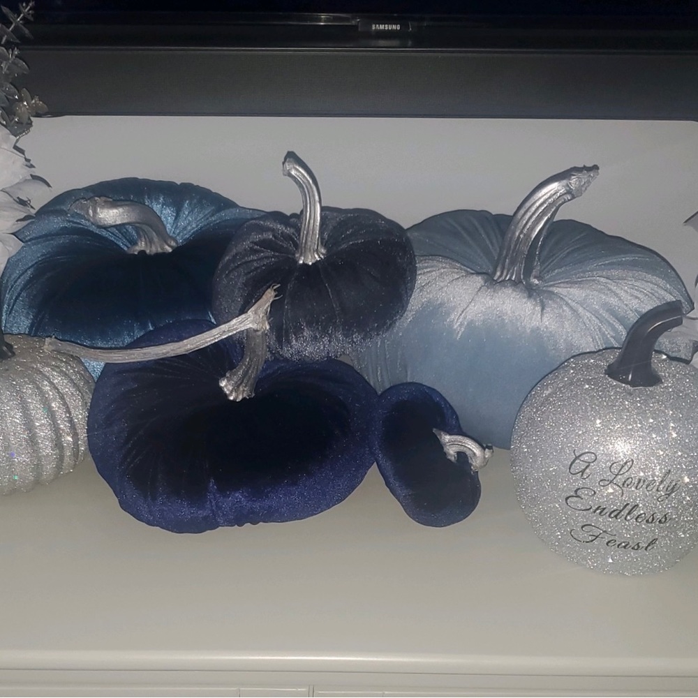 Custom Velvet Pumpkins - Thanksgiving Decor